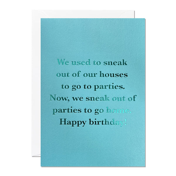 Sneaking Out | Birthday Card