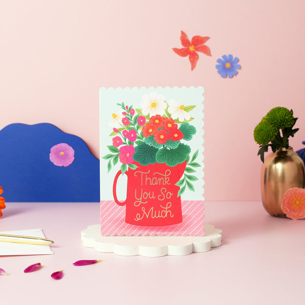 Thank You So Much Vase | Greeting Card
