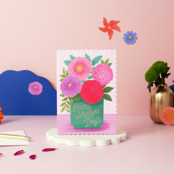 Happy Mother's Day Vase | Greeting Card