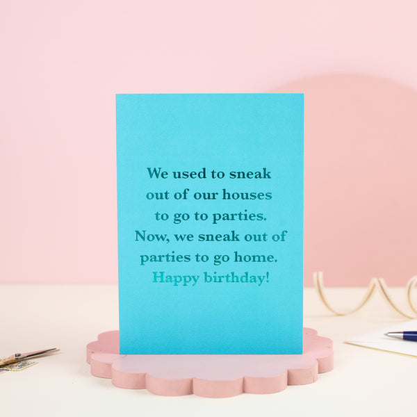 Sneaking Out | Birthday Card