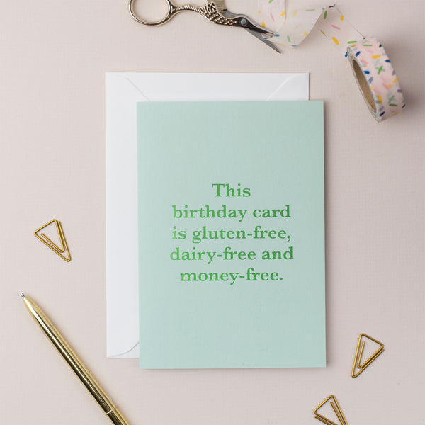 Money-Free Birthday Card