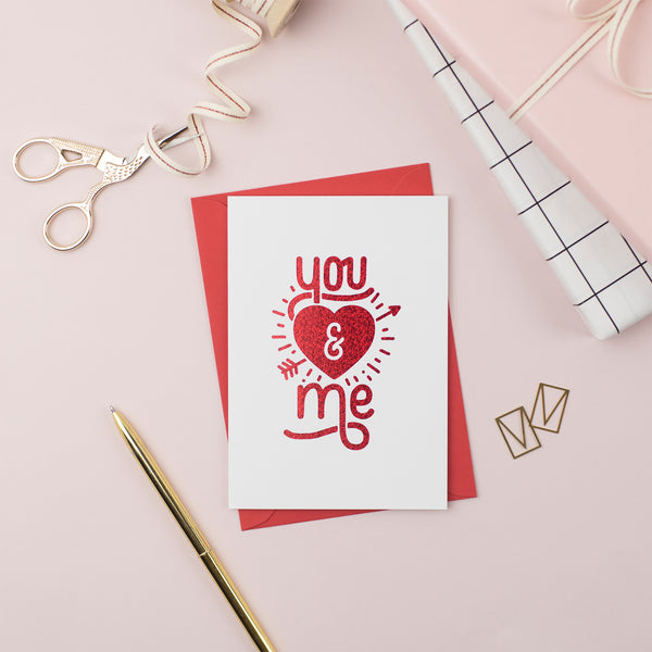You and Me Valentine's Day Card