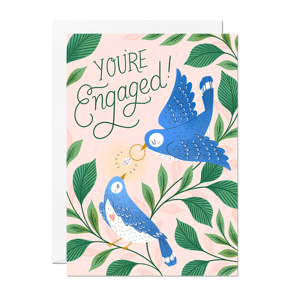 Engaged Birds | Congratulations Card