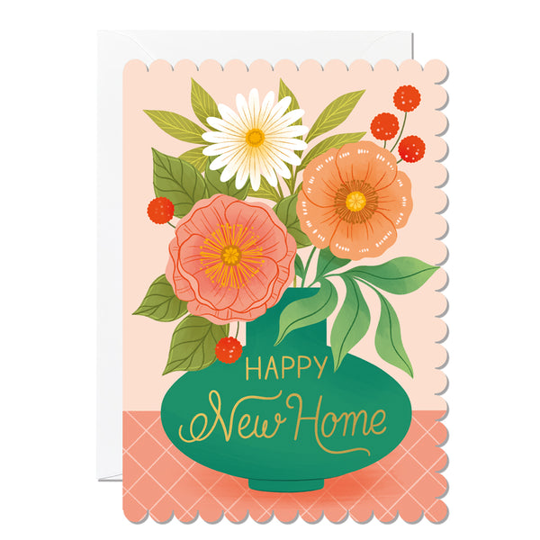 Happy New Home Vase | Greeting Card