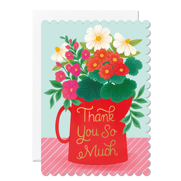 Thank You So Much Vase | Greeting Card