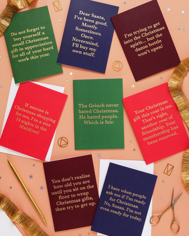 Funny Christmas Card Bundle (pack of 8)