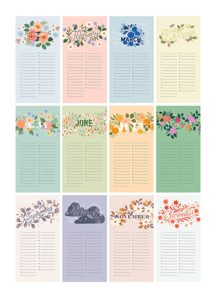 Perpetual Calendar | Birthday Planner | Organiser