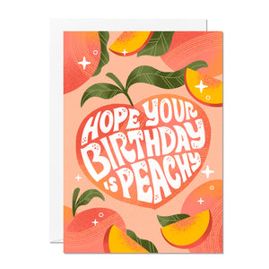 Peachy Birthday | Colourful Birthday Card | Greeting Card