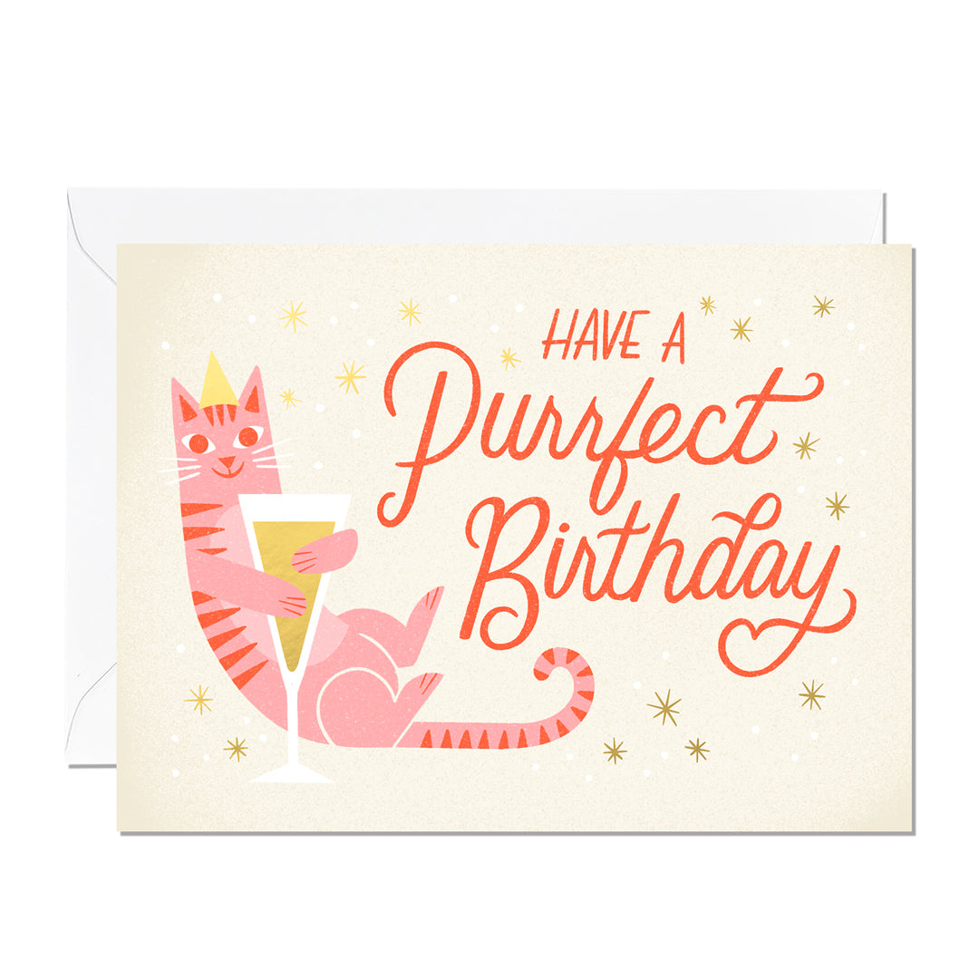 Birthday Cat | Animal Birthday Card | Greeting Card