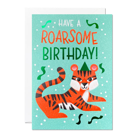 Lion Birthday Card Roarsome Birthday Card Card for son -  Portugal