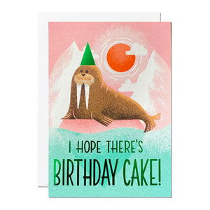 Birthday Walrus | Animal Birthday Card | Kids Greeting Card