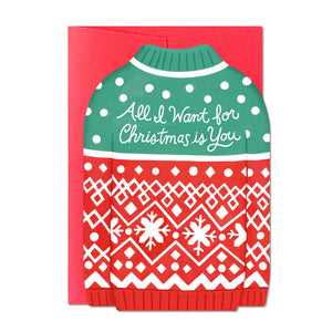 All I Want For Christmas Jumper | Christmas Card