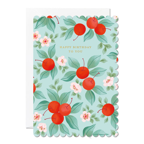 Happy Birthday To You Cherries | Greeting Card