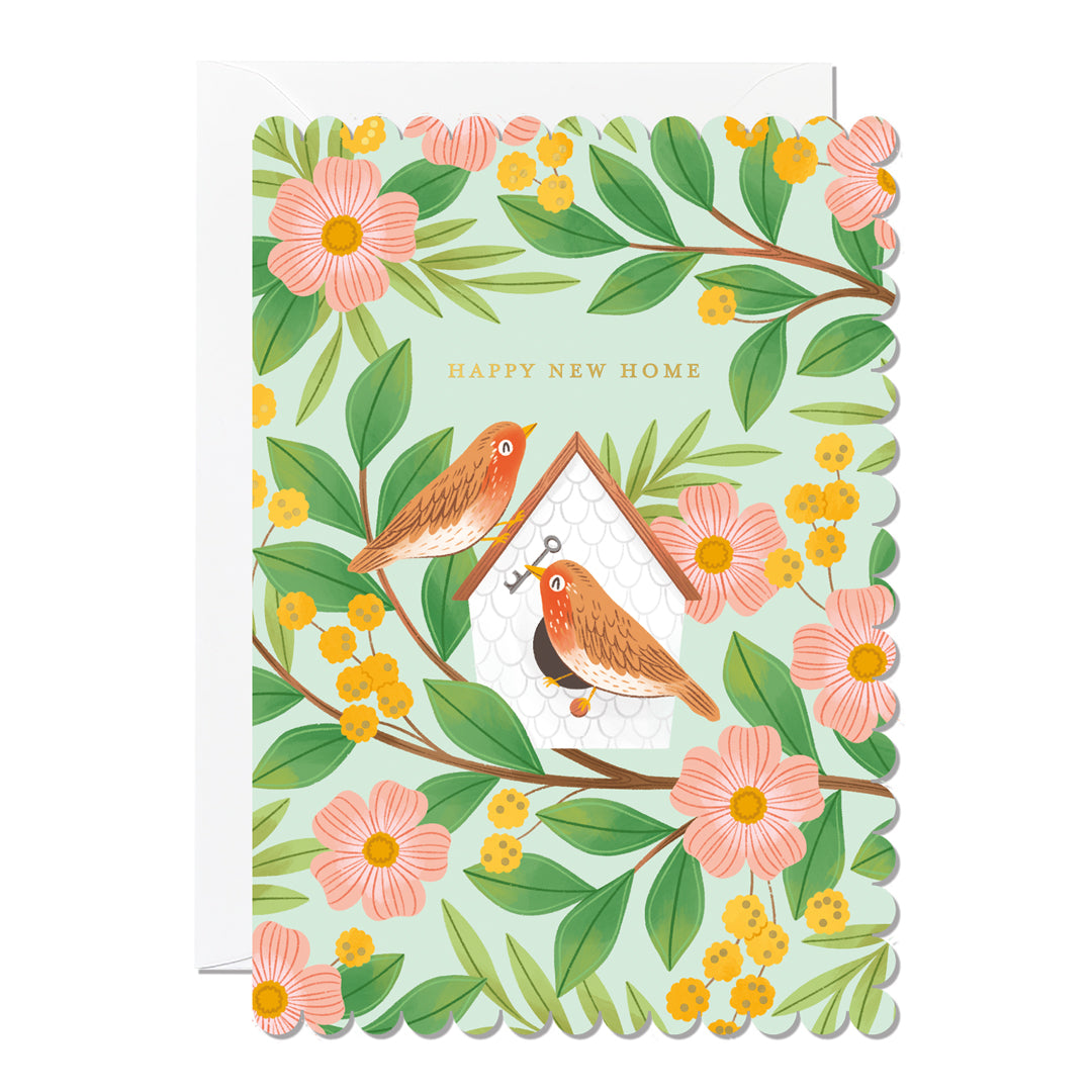 Happy New Home Birds | Housewarming Card